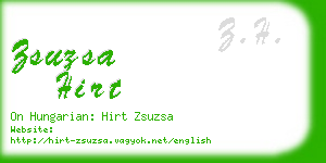 zsuzsa hirt business card